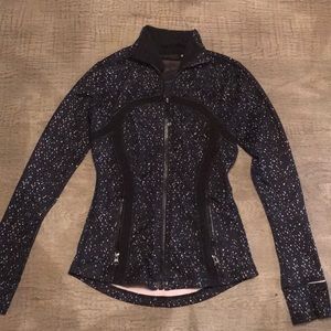 Black speckled Lulu Lemon jacket